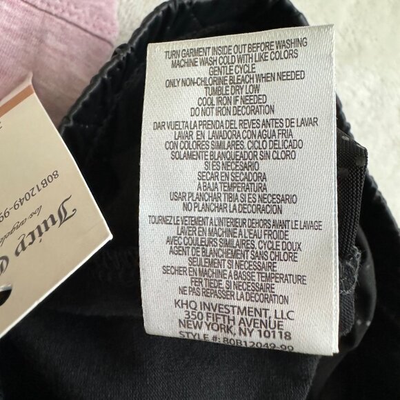 Juicy Couture matching Set Long Sleeve Blouse & Black color Legging Size 3T new - Picture 9 of 11